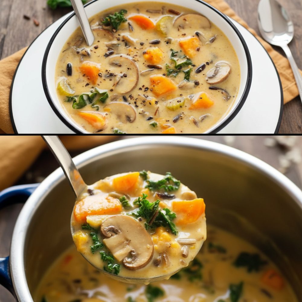 Cozy Creamy Vegan Wild Rice Soup Recipe 1 Cozy Creamy Vegan Wild Rice Soup Recipe