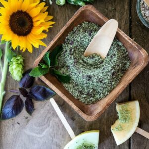 How to Make Homemade Basil Finishing Salt 4 basil salt featured 1785592388452