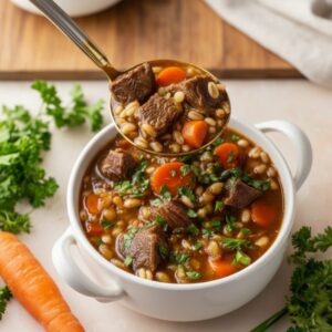 Best Beef Barley Soup Recipe (Stovetop & Crockpot) 4 beef barley soup featured 1776954344919
