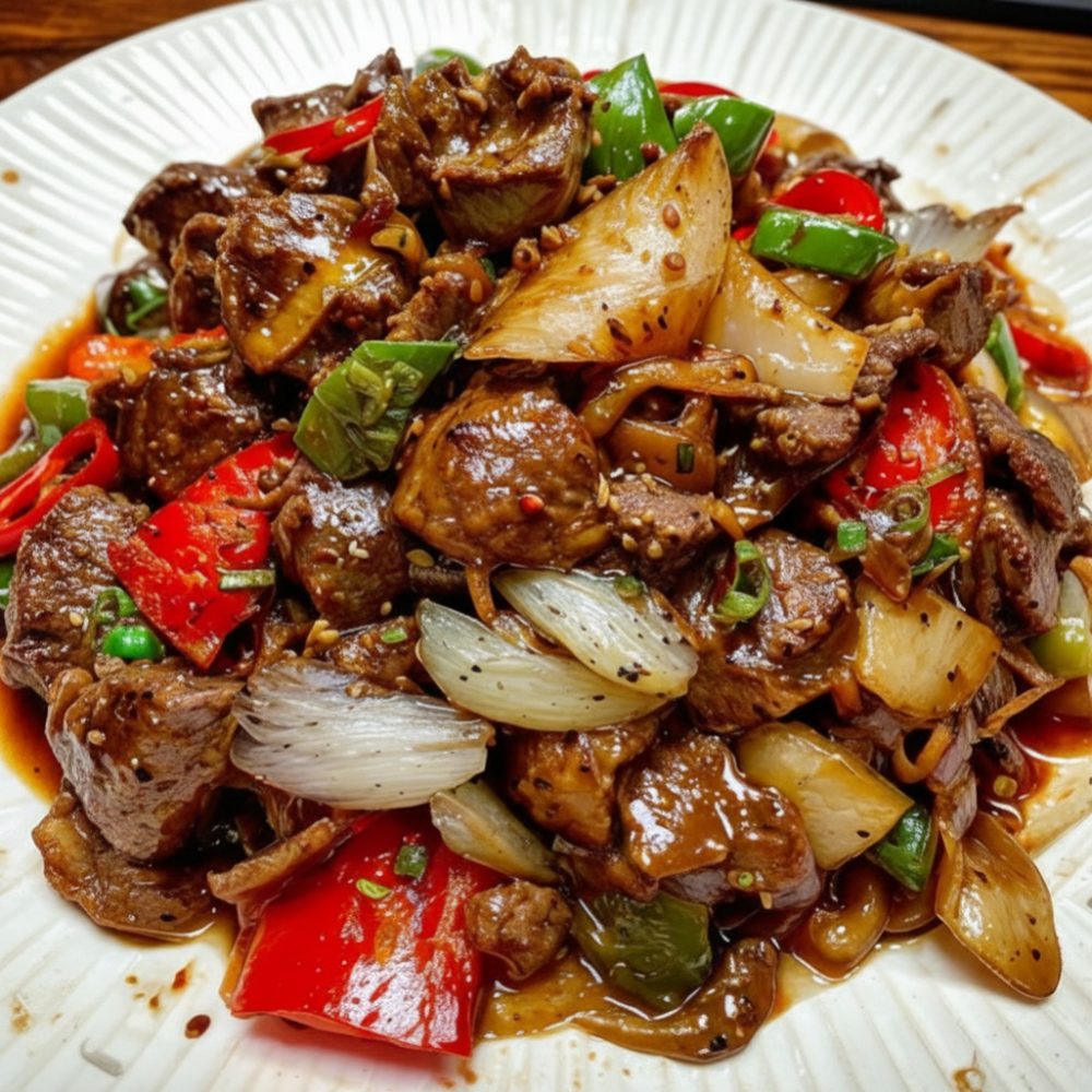 Quick and Easy Stir-Fry Recipe: Takeout at Home 1 beef pepper steak featured 1782960882925
