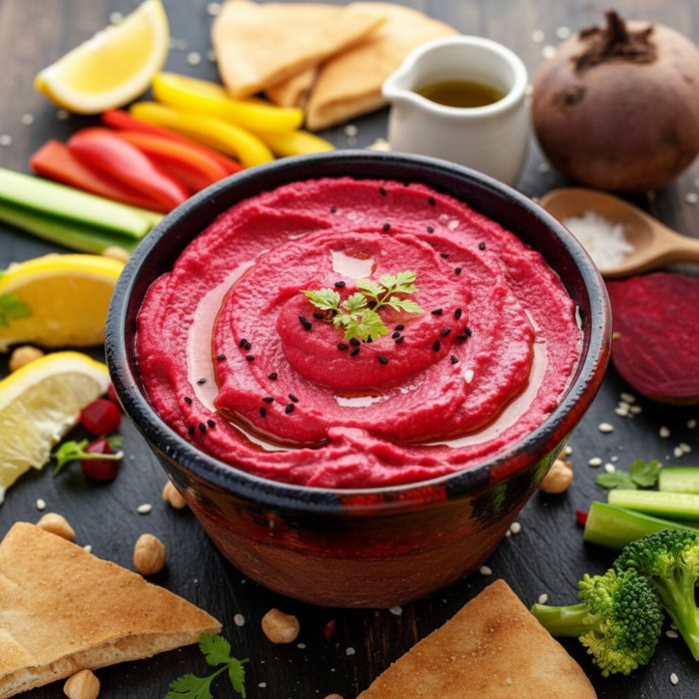 Vibrant Roasted Beetroot Dip: A Healthy Vegetable Hummus Guide 1 beet hummus featured 1784064300140