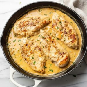 Creamy Pan-Seared Boursin Chicken Recipe 4 boursin chicken featured 1782554056038