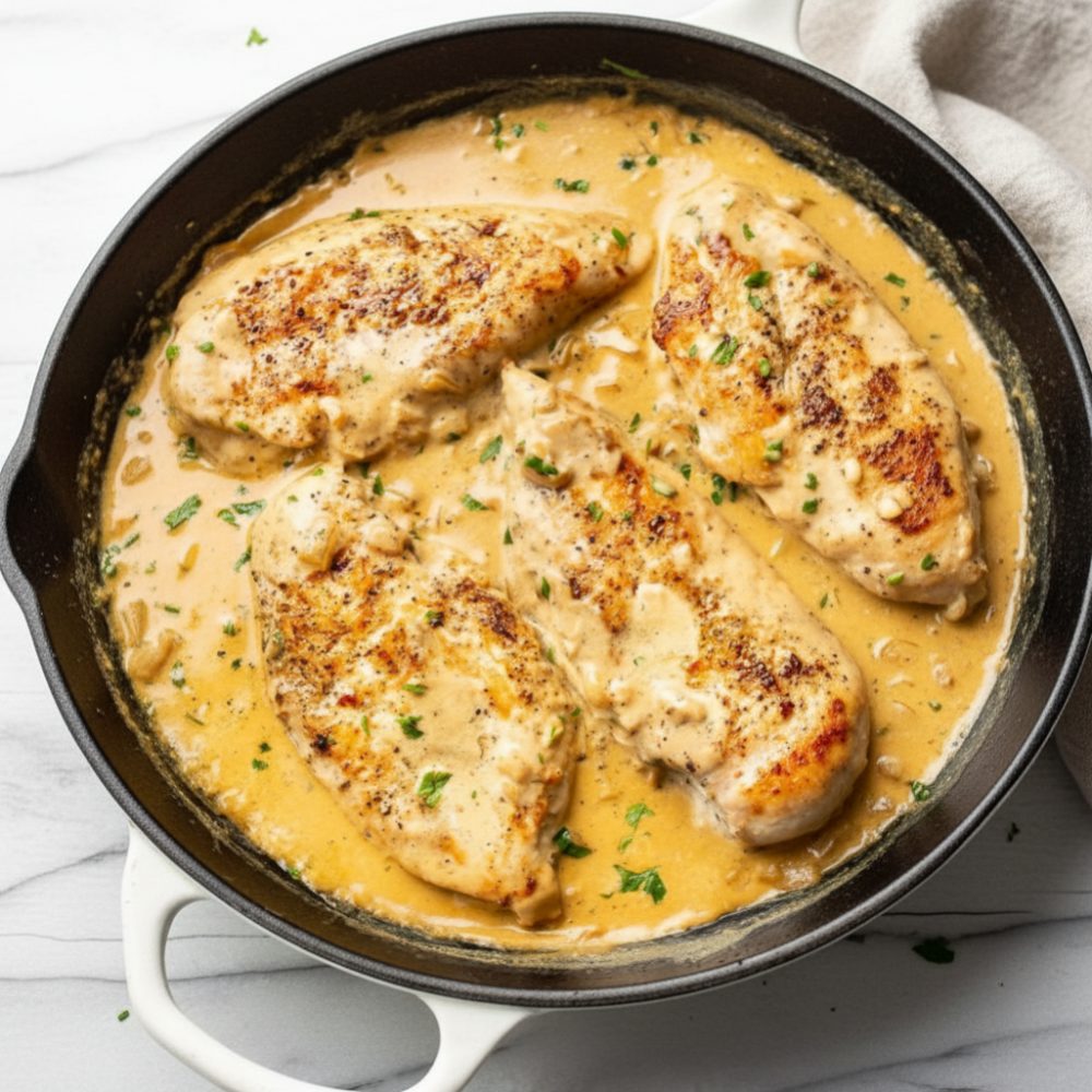 Creamy Pan-Seared Boursin Chicken Recipe 1 boursin chicken featured 1782554056038