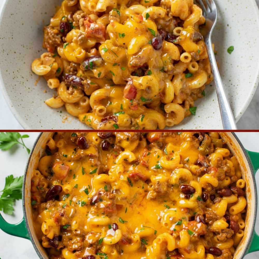 Homemade Cheesy Beef Chili Macaroni Recipe 1 Homemade Cheesy Beef Chili Macaroni Recipe