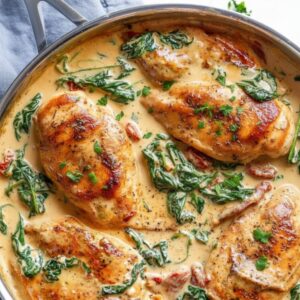 Restaurant-Style Tuscan Poultry Skillet Recipe 4 creamy tuscan chicken featured 1782327271850