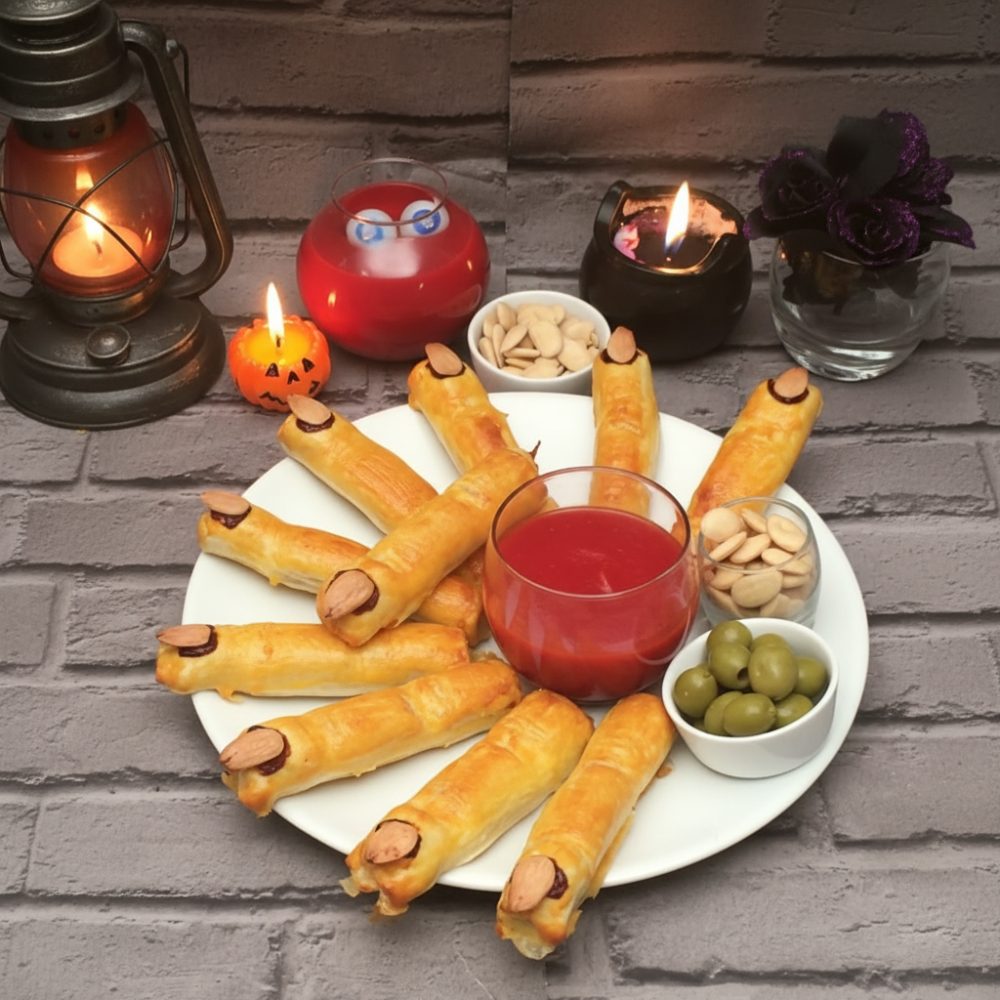 Spooky Halloween Beef Sausage Witch Fingers Recipe 1 Spooky Halloween Beef Sausage Witch Fingers Recipe