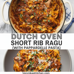 Dutch Oven Beef Short Rib Ragu with Pappardelle Pasta 4 Dutch Oven Beef Short Rib Ragu with Pappardelle Pasta