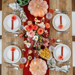 Autumn Tablescape Ideas & Comforting Baked Pasta Menu 4 fall dinner party table setting featured 1790594643960