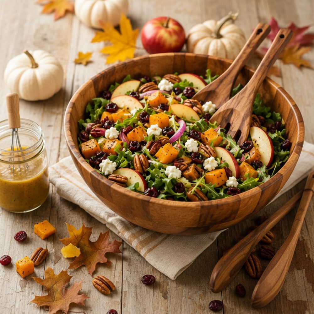 Autumn Apple & Squash Salad with Maple Dijon Dressing 1 Autumn Apple & Squash Salad with Maple Dijon Dressing