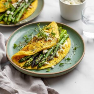 Easy Gluten-Free Asparagus Feta Omelette 4 gluten free asparagus feta omelette featured 1776900250294