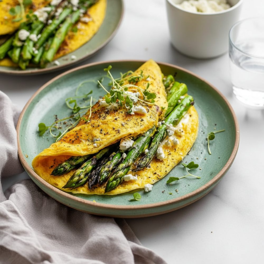 Easy Gluten-Free Asparagus Feta Omelette 1 gluten free asparagus feta omelette featured 1776900250294