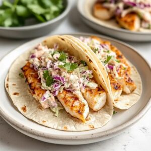 Best Grilled Fish Tacos with Creamy Cabbage Slaw 4 grilled fish tacos featured 1777463659930