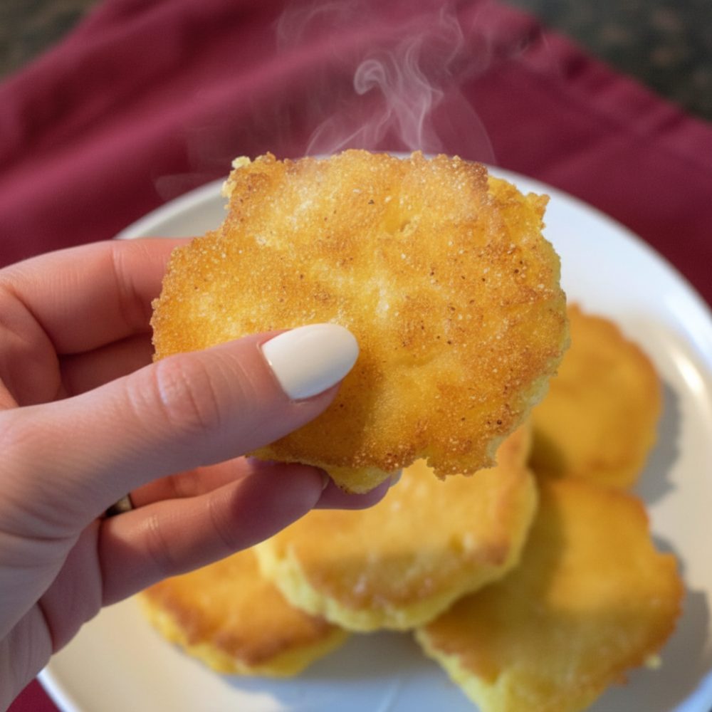 Quick and Easy Stove Top Southern Corn Patties 1 hot water cornbread featured 1783470265586