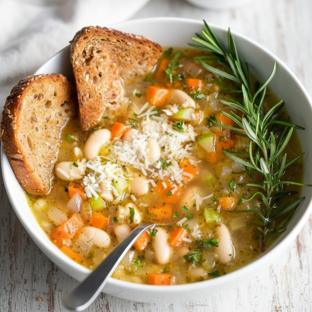 Healthy Mediterranean White Bean Soup Recipe 1 Healthy Mediterranean White Bean Soup Recipe