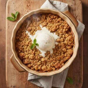 Old-Fashioned Apple Crisp 4 old fashioned apple crisp featured