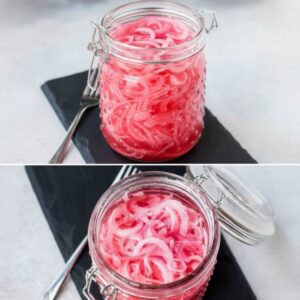 How to Make Fast Tangy Pickled Red Onions in 5 Minutes 4 quick pickled red onions featured 1788168222074