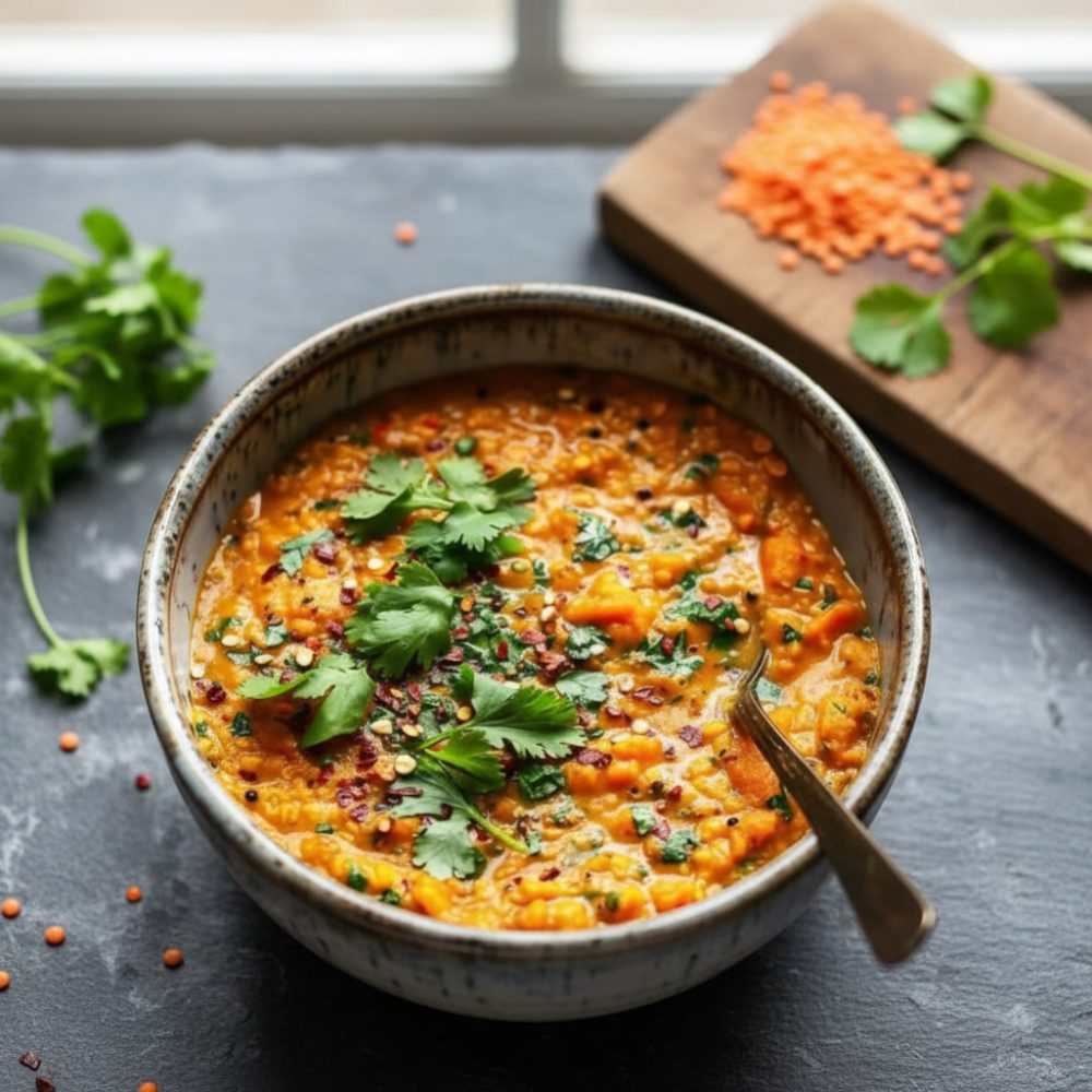 Easy Red Lentil Dahl Recipe (30 Minutes) 1 red lentil dahl featured 1775670855238