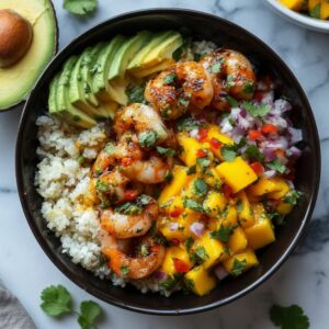 shrimp avocado mango bowls featured 1782813207951