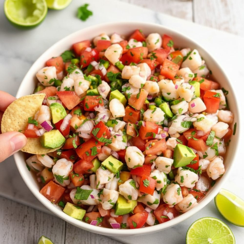 Authentic Shrimp Ceviche Recipe with Scallops & Avocado 1 shrimp ceviche featured 1777517663647