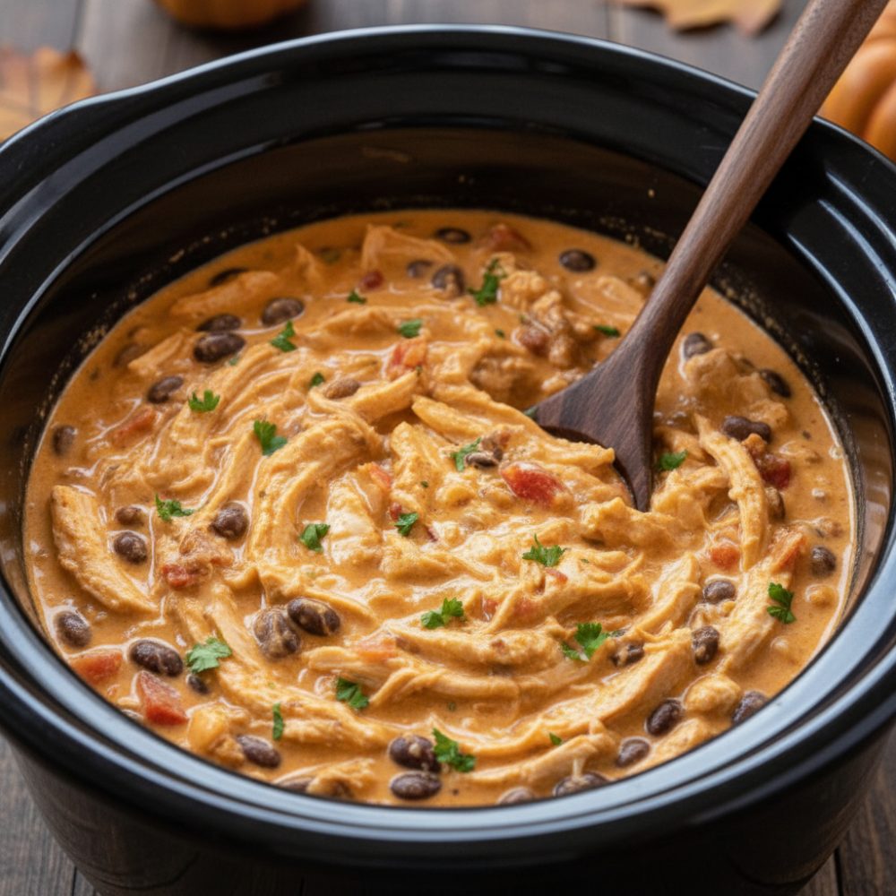 Creamy Slow Cooker Crack Chicken & Black Bean Chili 1 Creamy Slow Cooker Crack Chicken & Black Bean Chili