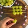 Easy Heart-Shaped Green Grape Skewers (Fun Fruit Idea)