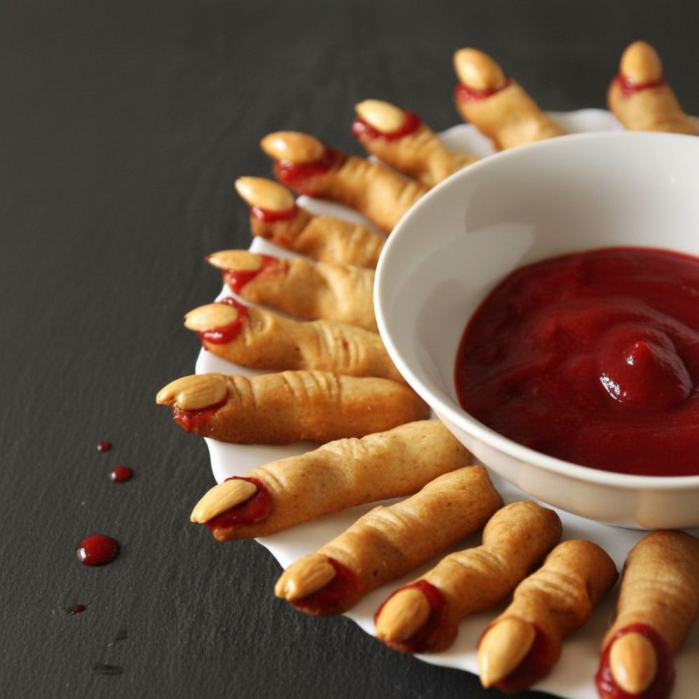 Spooky Whole Grain Halloween Finger Cookies Recipe 1 Spooky Whole Grain Halloween Finger Cookies Recipe